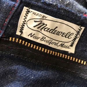 Madewell denim mini skirt